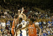 Abby Waner attempts a three pointer