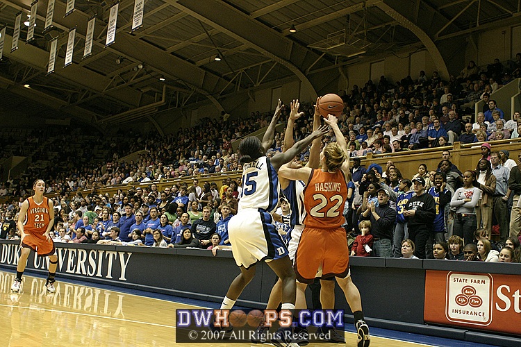Wanisha Smith and Bridgette Mitchell trap Laura Haskins [1 of 2]