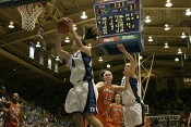 ...Abby rips down the rebound...