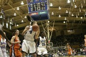 ...Abby corrals the rebound