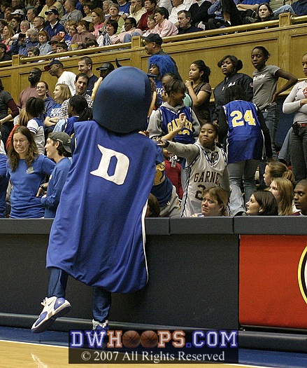 High-Fives for the Devil on "Team Night" at Cameron