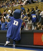High-Fives for the Devil on "Team Night" at Cameron