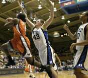 Alison Bales forces Kirby Copeland to kick it out...