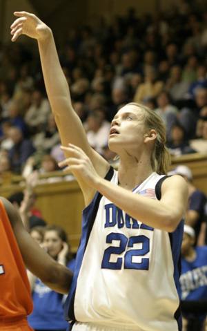 Brittany Mitch 
drains a 3 vs. Clemson