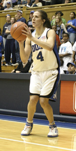 Abby Waner sets before draining a three