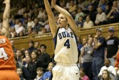 Abby Waner drains a corner 3 to bring Duke within one