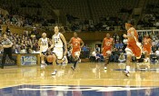Abby Waner leads the break...