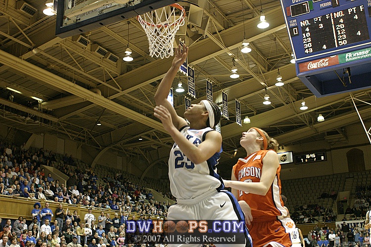 ...and the layup is perfect for Duke's first lead of the night.