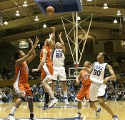 This pretty Smith jumper did not fall, but Duke would get the rebound and take the lead for good.