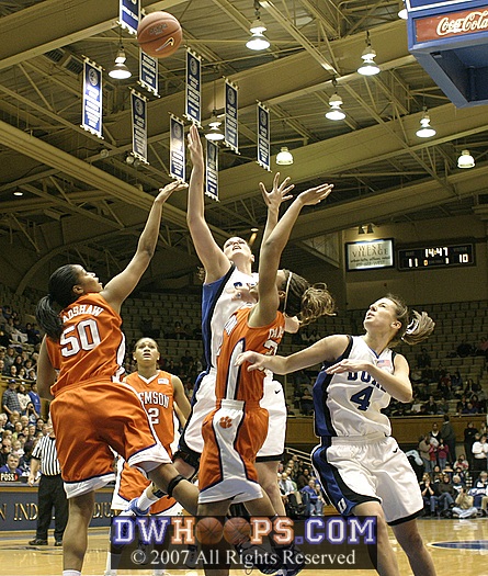 Alison Bales shoots and is fouled.