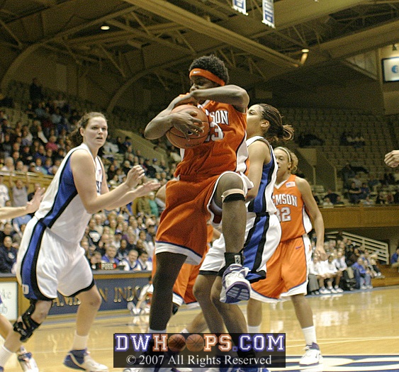 D'Lesha Lloyd collects a Smith miss.