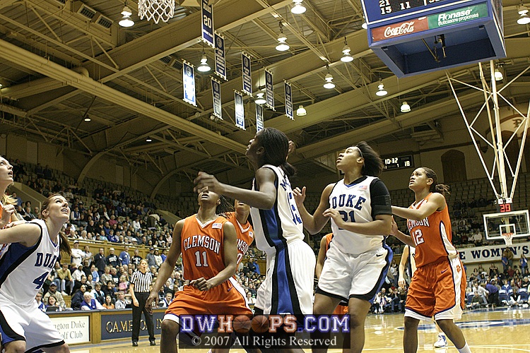 ...Bridgette Mitchell sticks back the miss.