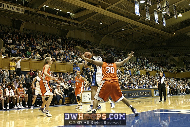 Joy Cheek takes the pass from Brittany Mitch...