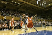 Joy Cheek takes the pass from Brittany Mitch...
