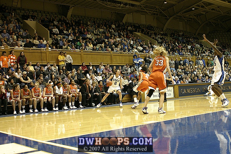 Bridgette Mitchell flashes open on the break (2 of 2)