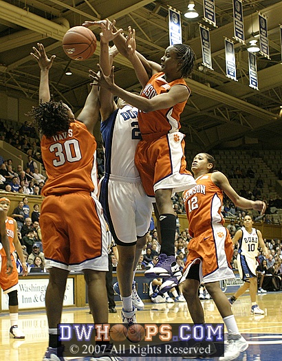 Tasha Taylor fouls Joy Cheek