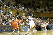 Wanisha Smith guards Christy Brown in the open court