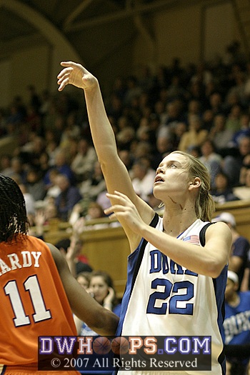 ...and this perfect corner three and follow through gave Duke its first double digit advantage.