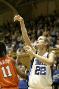 ...and this perfect corner three and follow through gave Duke its first double digit advantage.