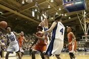 ...but Clemson lost the rebound out of bounds.