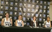 Alison Bales is all smiles after a near perfect night - 13-13 from the line, only 2 misses from the field, 8 boards, 4 assists, 3 blocks, a steal, and no turnovers or fouls.