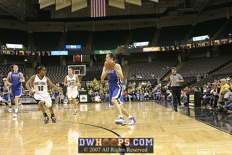Abby Waner on the break...