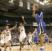 Joy Cheek wasn't able to knock down this jumper