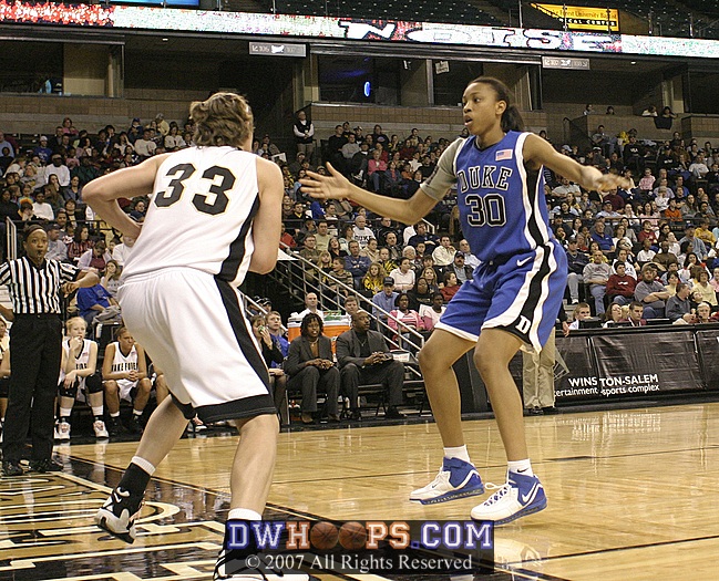 Duke continued to pressure after made baskets