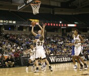 Layup by Bales was good.