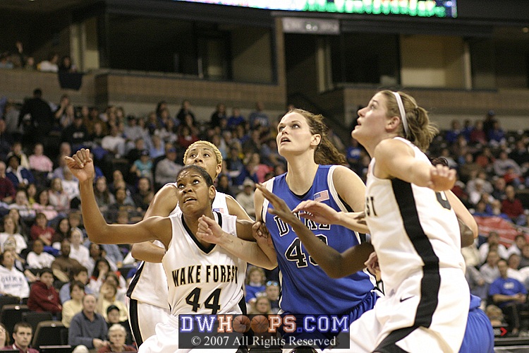 Watching Wanisha's free throw (it went in)