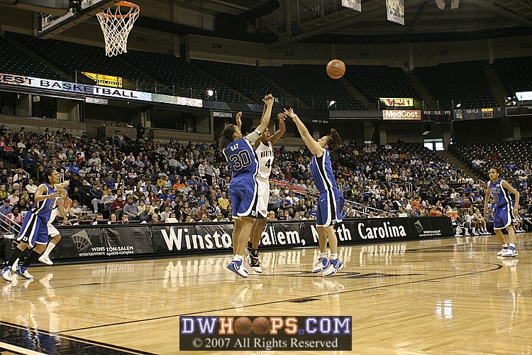 Duke forces a Wake turnover in the press.