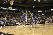 Duke forces a Wake turnover in the press.