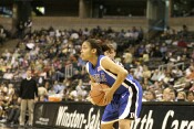 Lindsey Harding surveys the Wake defense