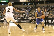 ...then eventually to Wanisha Smith with 4 to shoot.  She drove...
