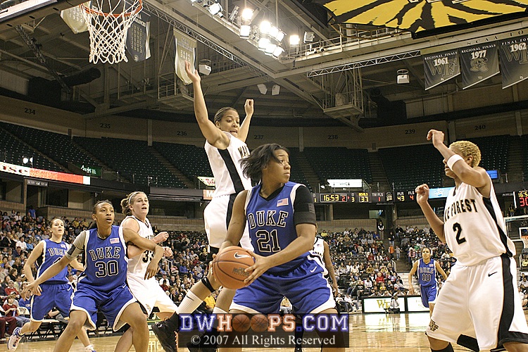Joy Cheek pulls down another offensive rebound....