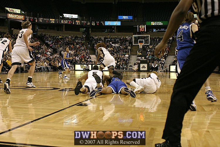 ...but is turned over.  Wake got a 3, cutting Duke's lead to 8.