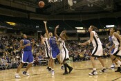 On the next possession, Lindsey attacks the basket again...