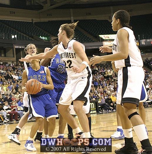 ...and, after getting her own rebound...