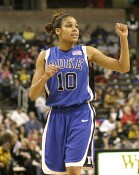 Lindsey Harding, after making the first of two from the line