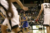 Lindsey Harding surveys the traffic