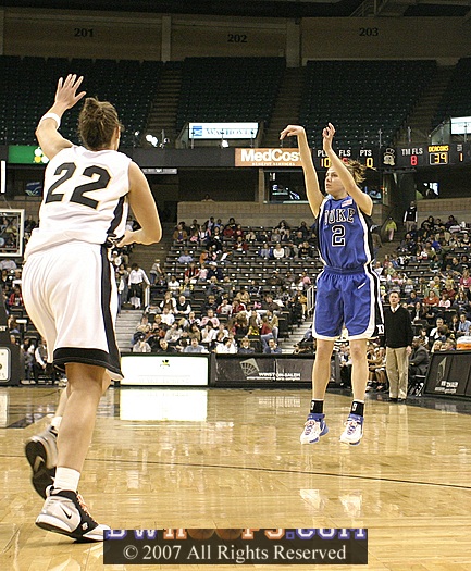 This 3 attempt from Emily did not cure Duke's long range woes.