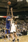 Bridgette Mitchell challenges Corinne Groves