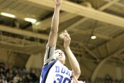 2-0, 19:22 - Carrem Gay scored Duke's first basket