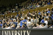 1st half - Great student crowd tonight!