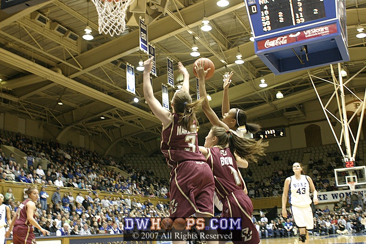 Carrem Gay takes the pass...