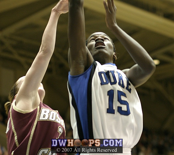 Bridgette Mitchell converts the layup