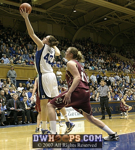 Alison Bales corrals a high pass