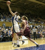 32-19, 7:25 - Alison Bales corrals a high pass