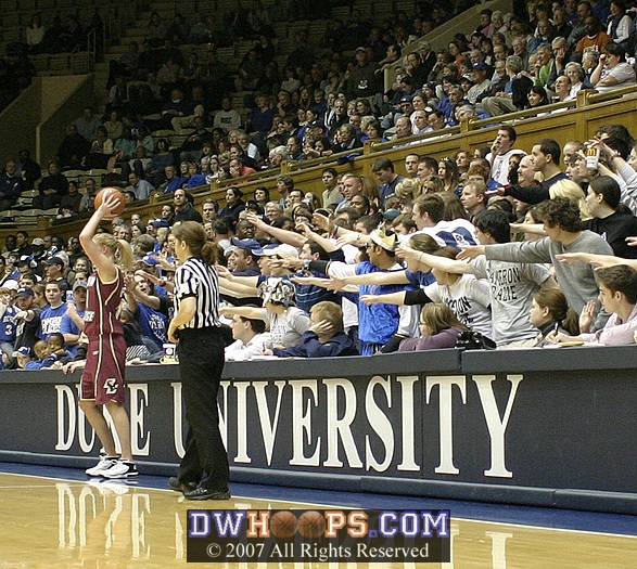 Duke students working hard for the team