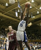 34-19, 6:00 - ...but Bridgette is there for the rebound...